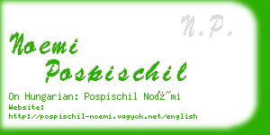 noemi pospischil business card